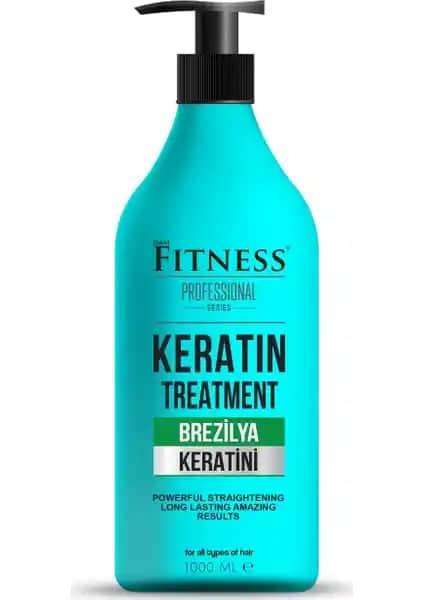 Fitness Professional Saç Düzleştirici Keratin Bakımı Brezilya Fönü 1000 ml ile Uzun Süreli Düzlük ve Parlaklık Sağlayın