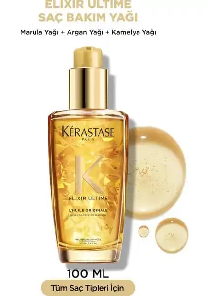 Kerastase Elixir Ultime L'Huile Originale Saç Bakım Yağı: Parlaklık ve Koruma Sağlayan Ürün