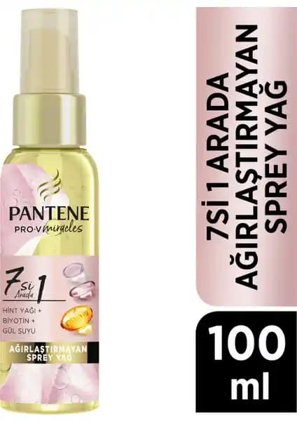 Pantene 7'li 1'li Ağırlaştırmayan Biotinli Hint Yağı Spreyi Saç Sağlığını Destekler