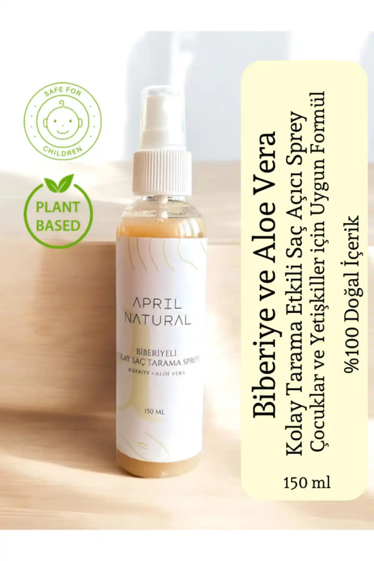 April Natural Kolay Tarama Saç Spreyi: Doğal İçeriklerle Saç Bakımında Pratik Çözüm