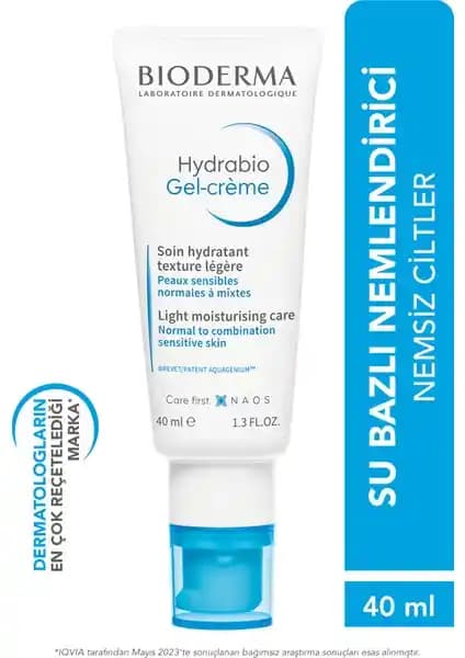 Bioderma Hydrabio Gel-Cream: Kuru ve Hassas Ciltler İçin Hafif Jel Nemlendirici