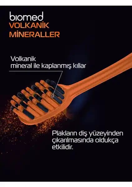 Biomed Minarel Hard Diş Fırçası: Volkanik Mineralli Sert Kıllarla Etkili Temizlik ve Beyazlatma