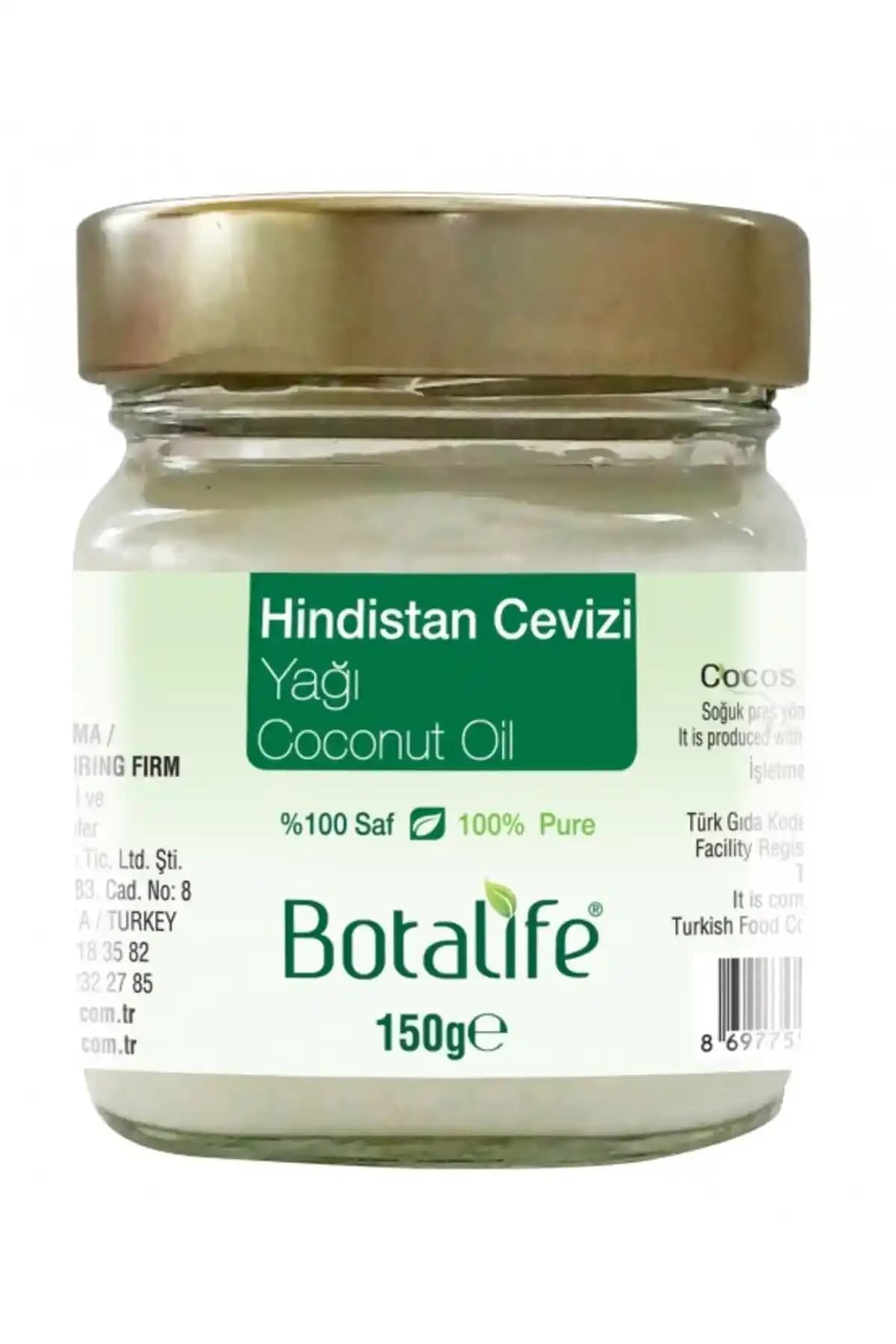 Botalife Hindistan Cevizi Yağı 150 gr: Saf, Doğal ve Soğuk Pres Kalitesi