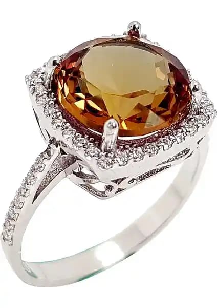 Chavin Zultanit Taşlı Gümüş Kadın Yüzük Dr89 ile Zarif ve Renk Değiştiren Tasarım