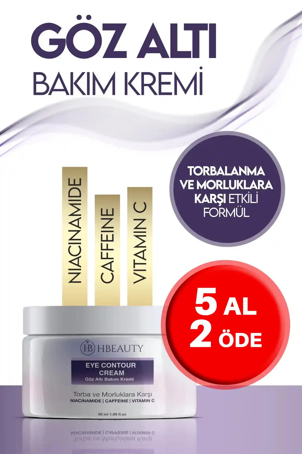 HBEAUTY Kırışıklık ve Yaşlanma Karşıtı Yoğun Nemlendirici Cilt Bakım Kremi SPF 50+ Koruma