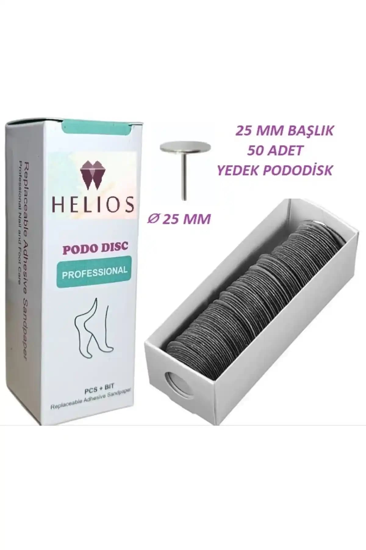 Helios 25 mm Pedikür Disk Pododisk Zımparaları: Profesyonel ve Dayanıklı Bakım Seti