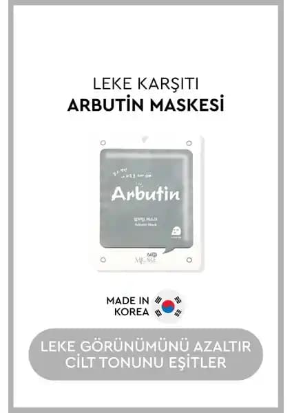 MjCare Arbutin Özlü Kağıt Yüz Maskesi ile Cilt Tonunu Eşitleyen ve Aydınlatan Kore Bakımı