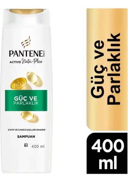 Pantene Güç ve Parlaklık Şampuan 400ml: Saçları Güçlendiren ve Parlatan Yenilikçi Formül