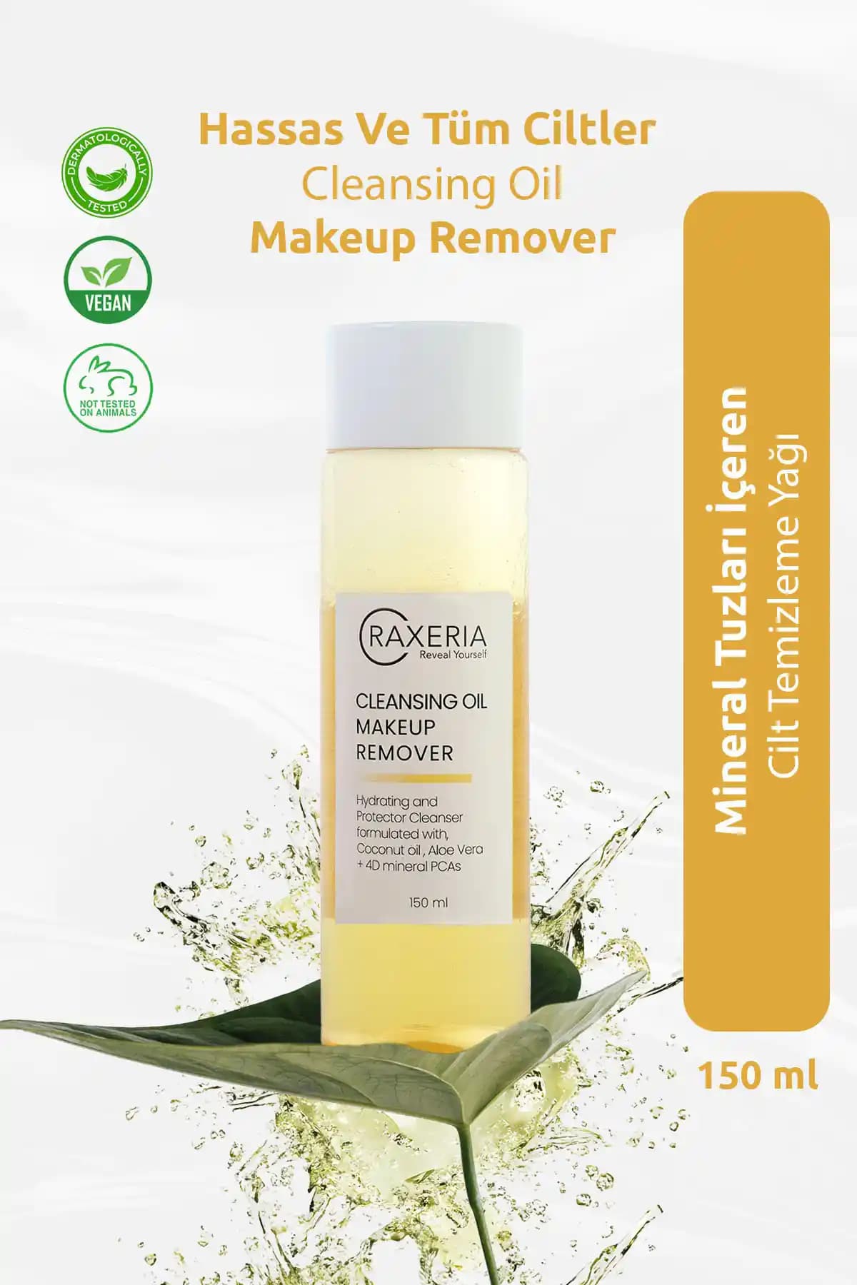 Raxeria Yüz ve Vücut Arındırıcı Temizleme Yağı - Nazik ve Etkili Cilt Bakımı