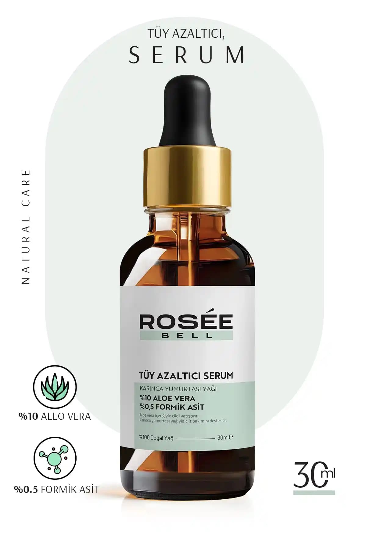 Rosee Bell Karınca Yumurtası Yağlı Tüy Azaltıcı Ve Tüy Serumu 30ml Etkili Bakım