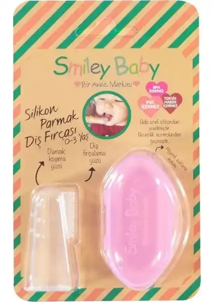 Smiley Baby 0-3 Ay Silikon Parmak Diş Fırçası ile Bebek Ağız Hijyeni ve Rahatlığı