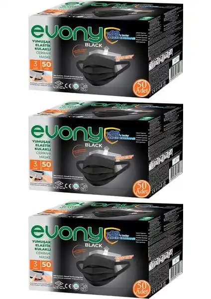 EVONY Siyah Elastik Kulaklı ve Melantis Medikal Telli Maske Karşılaştırması