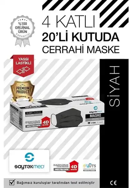SaytekMed 4 Katlı Siyah ve 3 Katlı Beyaz Maske Karşılaştırması ve Özellikleri