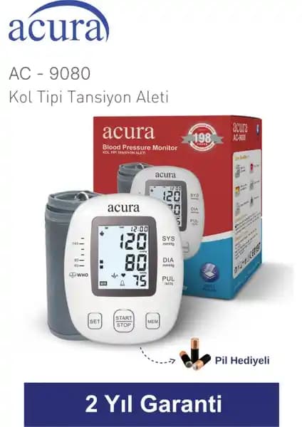 Acura AC-9080 Tam Otomatik Koldan Ölçer Tansiyon Aleti Detaylı İnceleme ve Kullanım Özellikleri