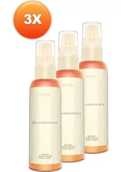 Avon Incandessence Kadın Vücut Spreyi 100 Ml 3'lü Set: Ferahlatıcı ve Çevre Dostu Parfüm