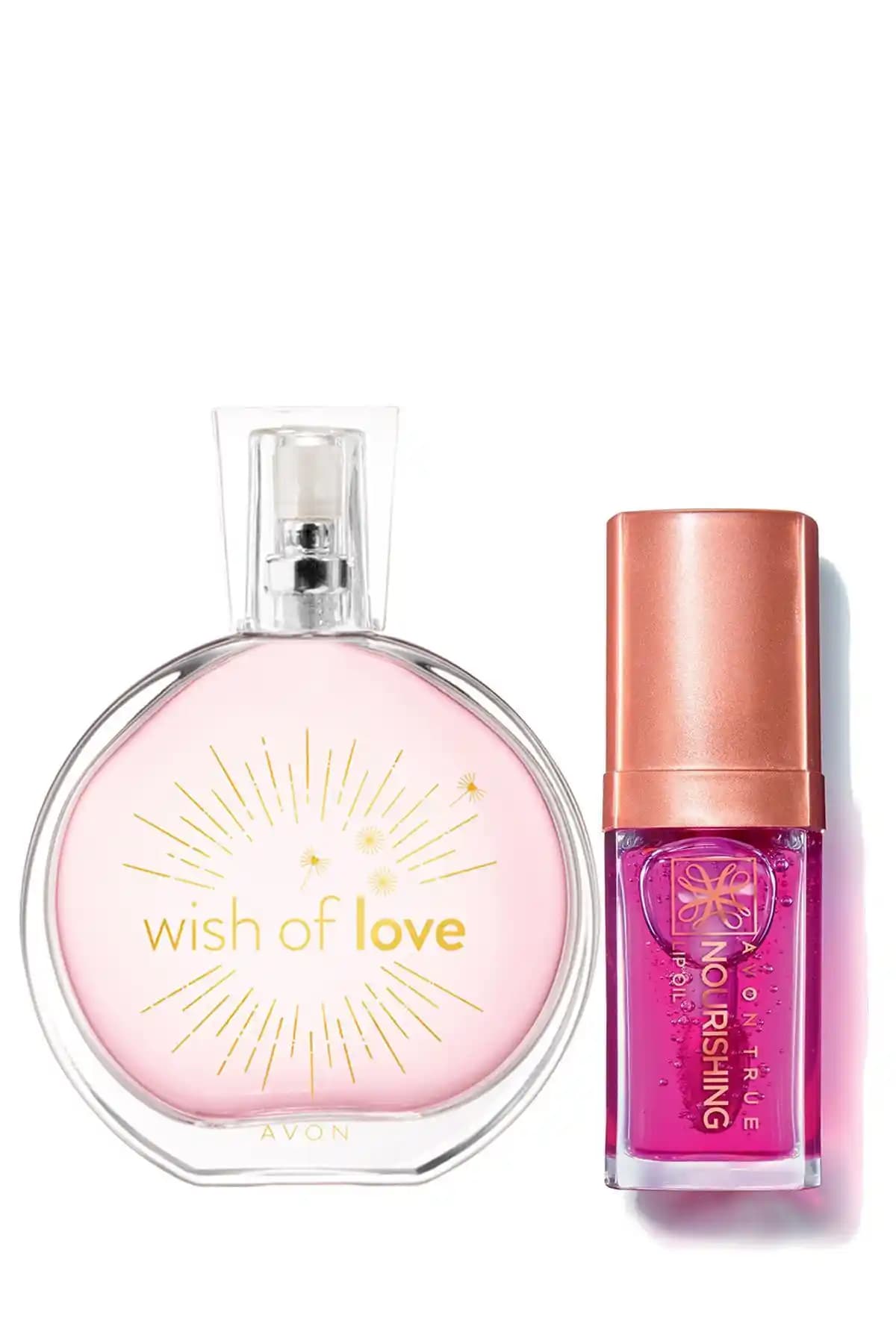Avon Wish Of Love Kadın Parfüm ve Dudak Bakım Seti Hafif Ferah Kokusu ve Pratik Kullanımıyla