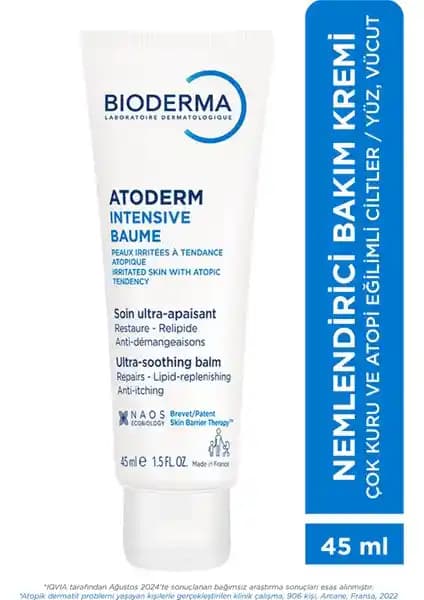 Bioderma Atoderm Intensive Balm: Kuru ve Hassas Ciltler İçin Güvenilir Nemlendirme Çözümü