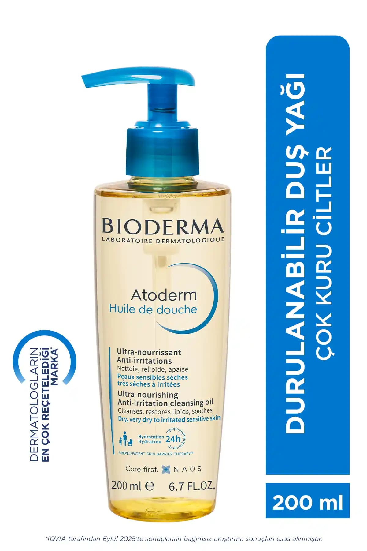 Bioderma Atoderm Shower Oil Kuru ve Hassas Ciltler İçin Derinlemesine Nemlendirme Çözümü