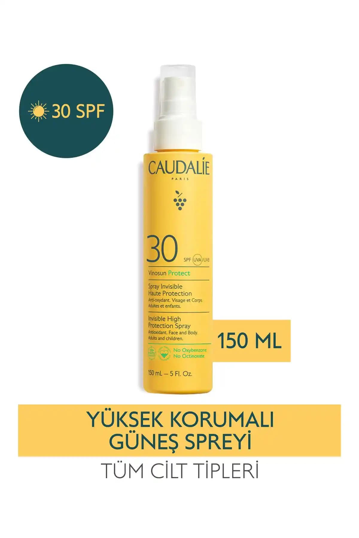 Caudalie Vinosun Protect SPF 30 Güneş Spreyi: Doğal ve Vegan Formüllü Güçlü Koruma