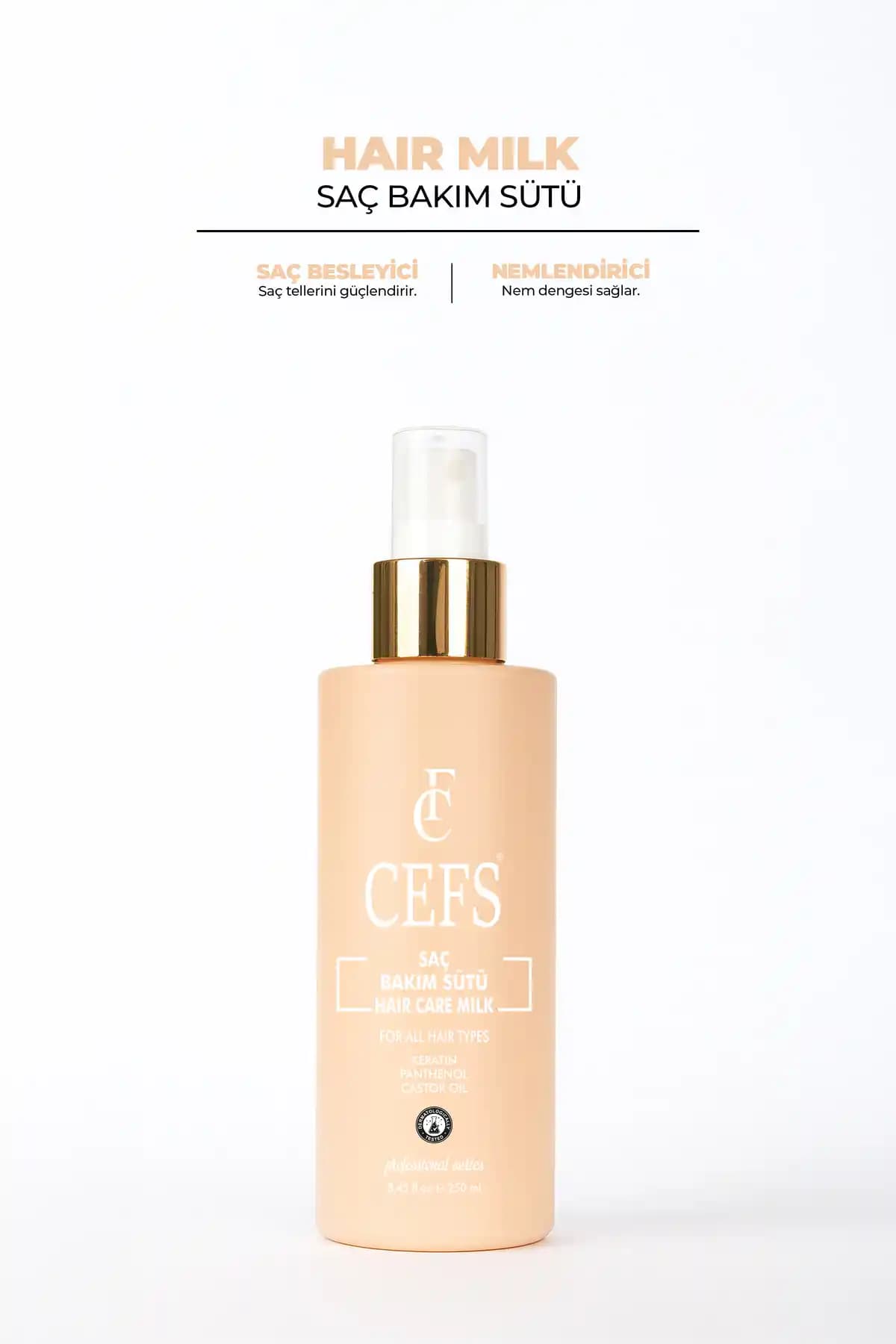 Cefs Keratin Saç Bakım Sütü ile Sağlıklı ve Parlak Saçlara Ulaşın