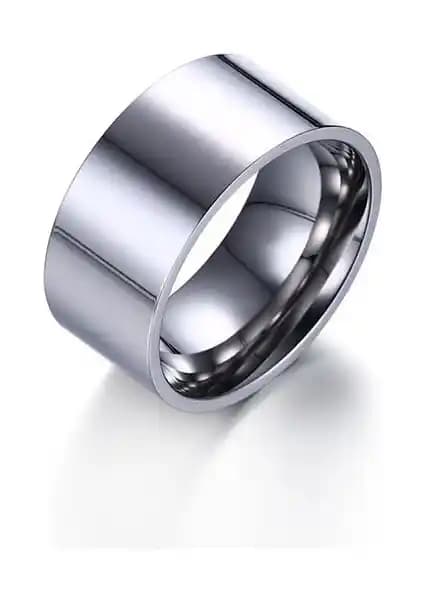 Chavin 10mm Geniş Parlak Gri Erkek Çelik Alyans Yüzük Detaylı İnceleme ve Özellikleri
