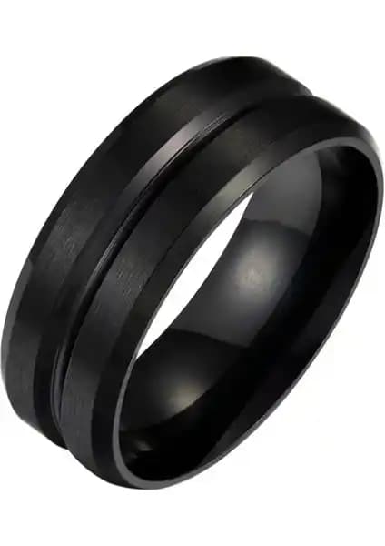 Chavin Mat Siyah İpc Kaplama Erkek Çelik Yüzük: Modern ve Dayanıklı Tasarım Özellikleri