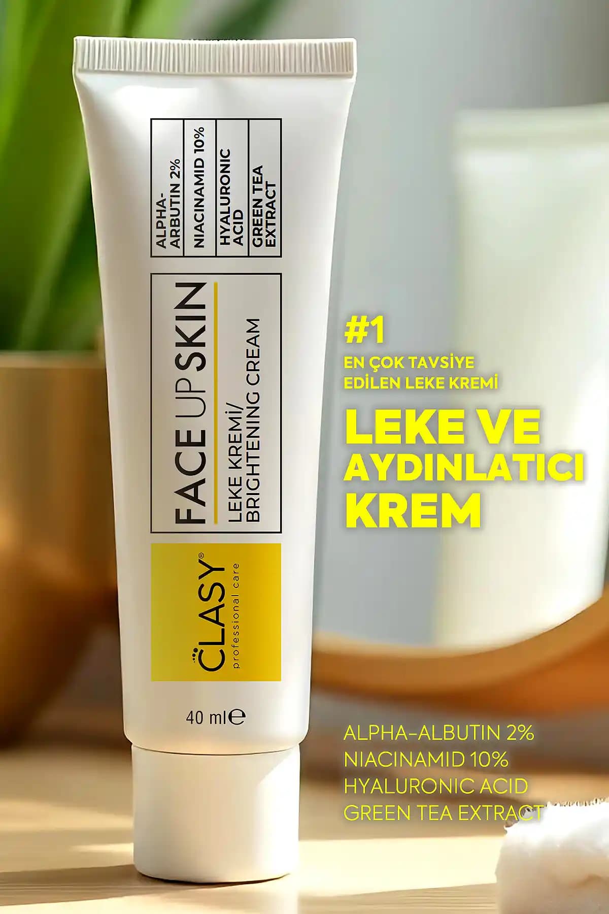 Clasy Care Face Up Skin Aydınlatıcı Leke Kremi: Cilt Tonunu Eşitleyen ve Parlaklık Sağlayan Ürün