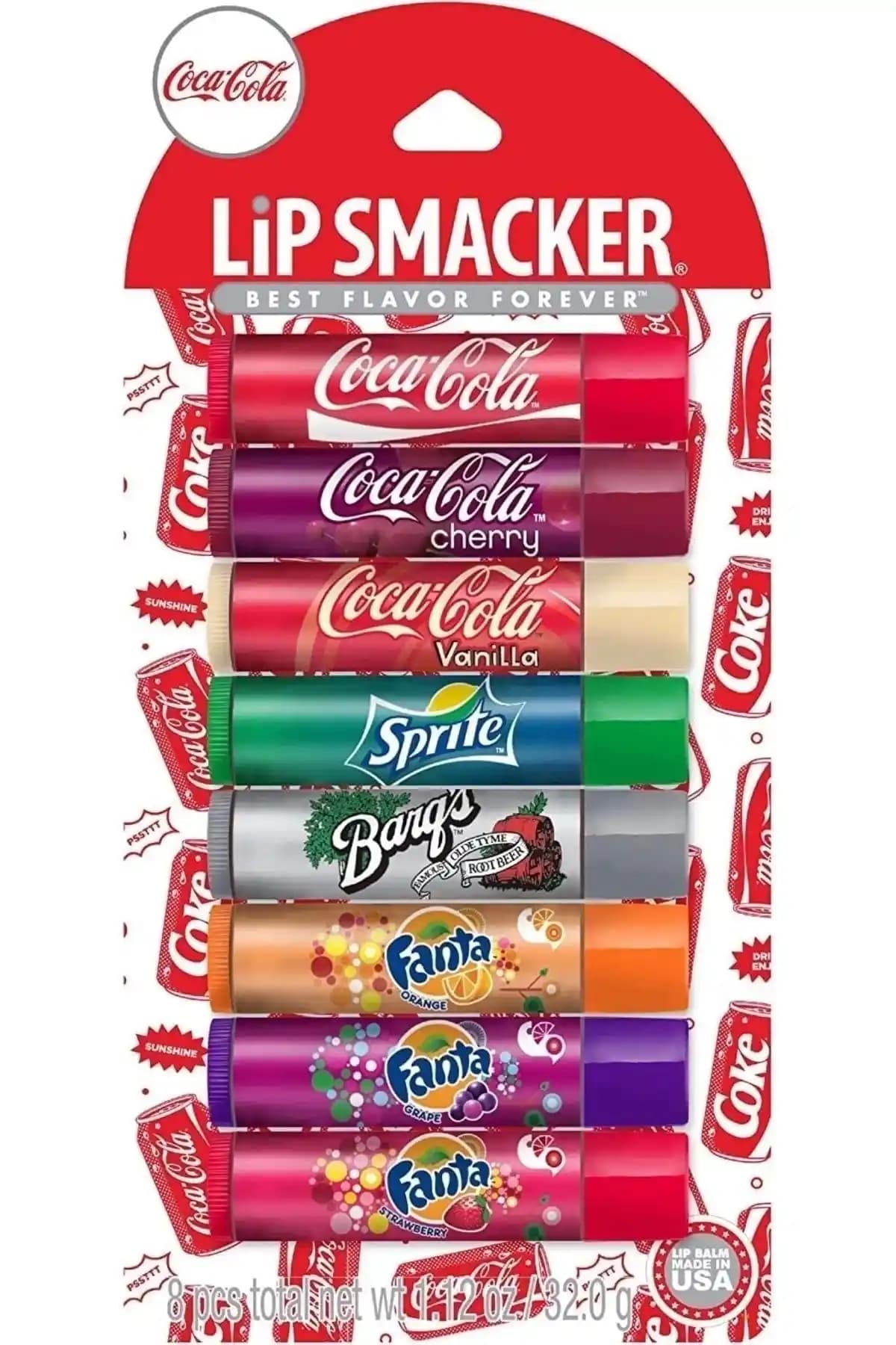 Coca-Cola Lip Smacker Seti: Renkli ve Parlak Dudaklar İçin Pratik Bakım Ürünü
