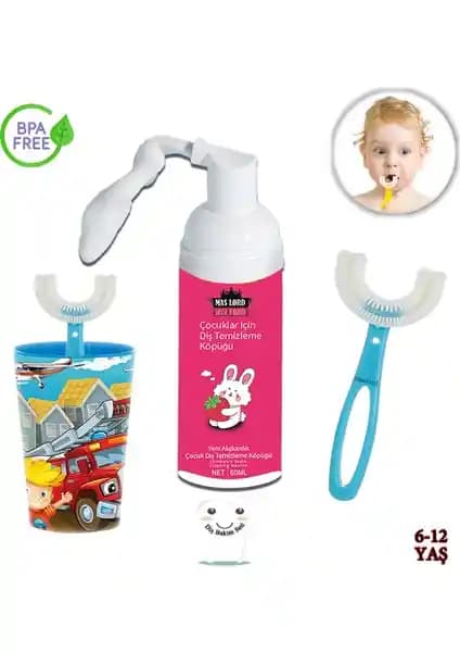 Çocuklar İçin Güvenli ve Eğlenceli Mas Lord U Tipi Diş Fırçası Seti Tanıtımı