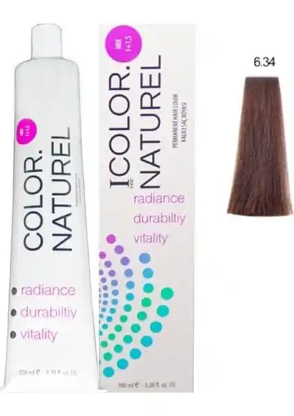 Color Naturel 6.34 Orta Altın Bakır Saç Boyası: Kalıcı ve Doğal Renk Seçeneği