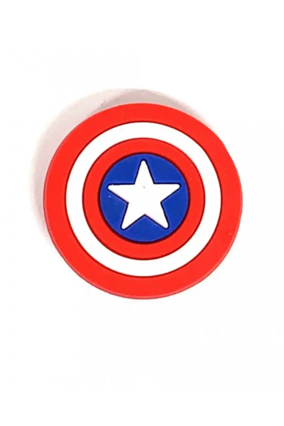 Crocs Jibbitz Kaptan Amerika Kalkanı: Eğlenceli ve Şık Terlik Aksesuarı