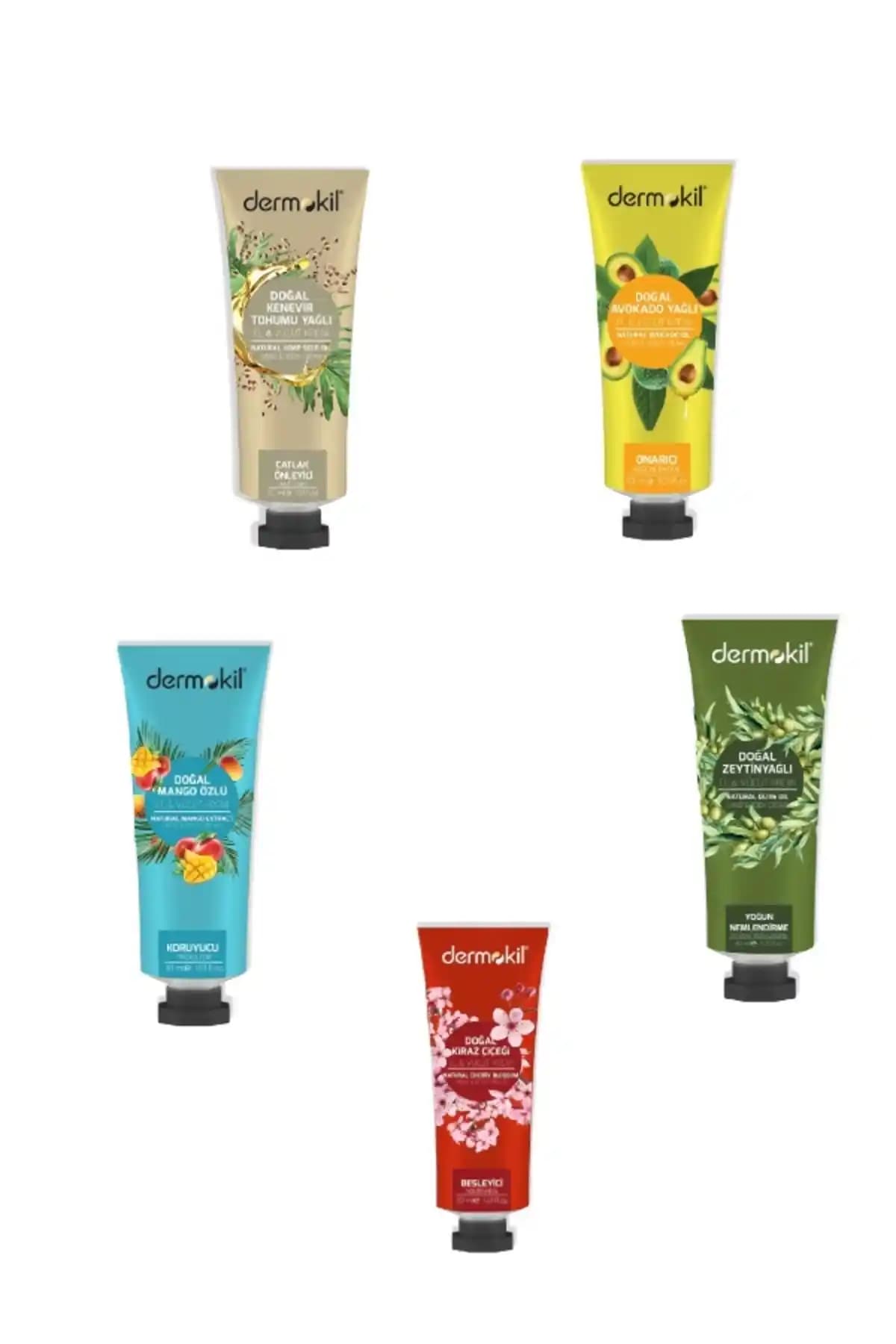 Dermokil 5'li Set: Doğal ve Çok Yönlü Cilt Bakım Ürünleriyle Günlük Nemlendirme