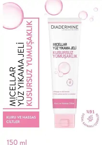 Diadermine Micellar Yüz Yıkama Jeli: Hassas Ciltler İçin Doğal ve Güvenli Temizlik Ürünü