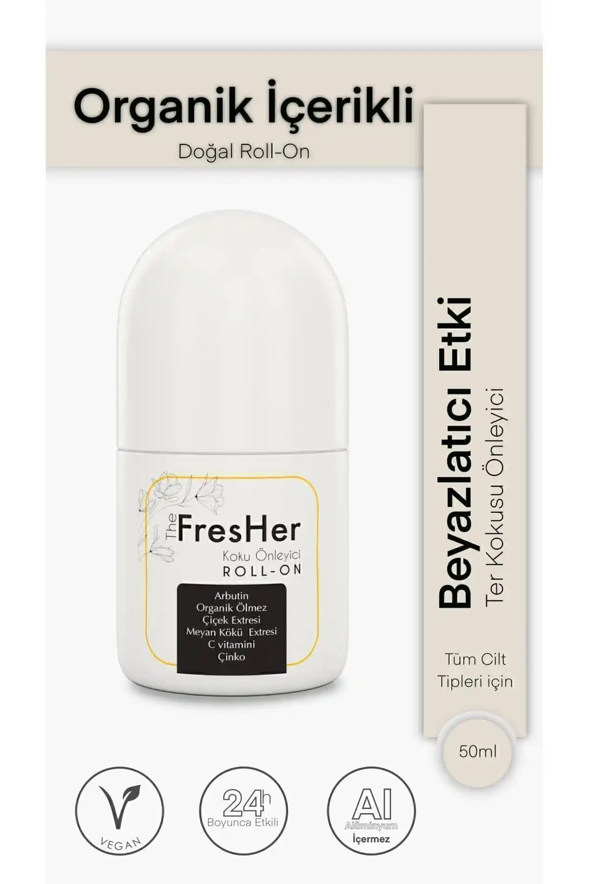 Doğal ve Organik İçerikli Ter Kokusu Önleyici Beyazlatıcı Roll-on 50 ml