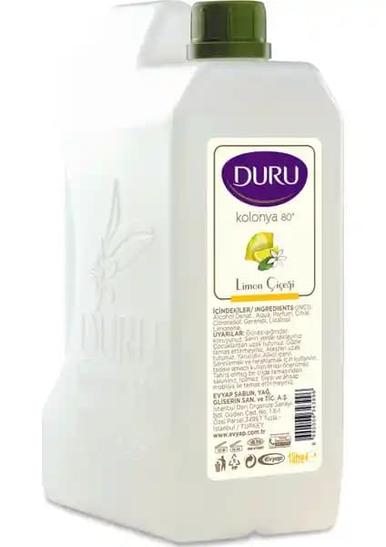 Duru Limon Kolonya 1 lt: Ferahlatıcı ve Hijyen Sağlayan Kalıcı Limon Aroması