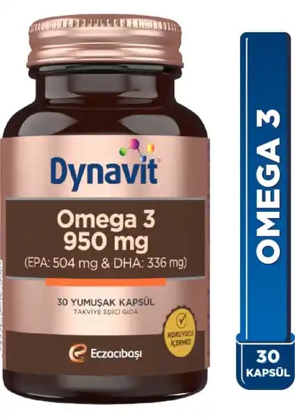 Dynavit Omega 3 950 Mg: Yüksek EPA ve DHA İçeriğiyle Güvenilir Balık Yağı Takviyesi