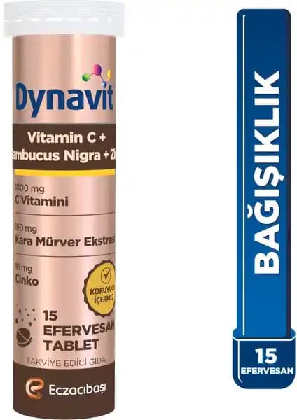 Dynavit Vitamin C & Sambucus Nigra & Çinko Efervesan Tablet Bağışıklık Güçlendirici Takviye