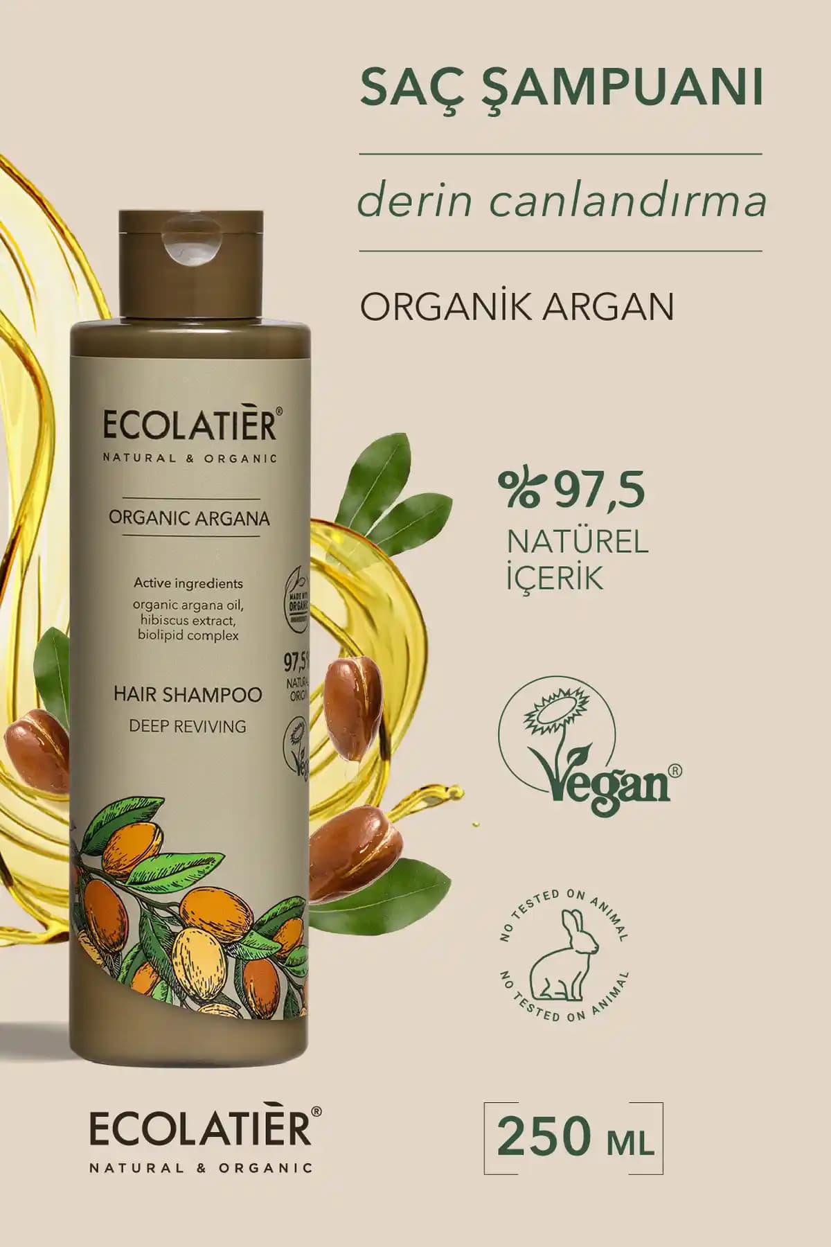 ECOLATIER Yoğun Canlandırıcı Saç Şampuanı: Organik ve Vegan Saç Bakımında Yeni Dönem