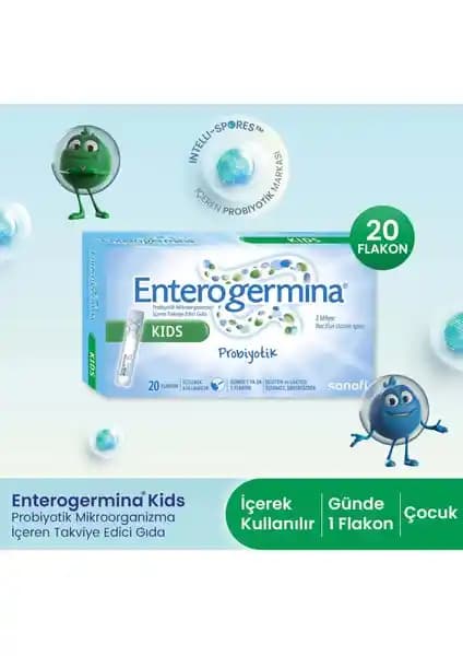 Enterogermina Kids 5 ml 20 Flakon Çocuklar İçin Güvenilir Probiyotik Seçeneği