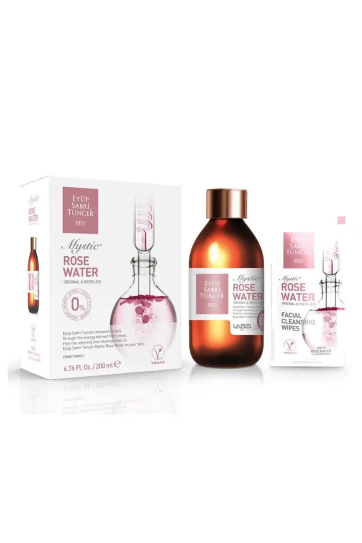 Eyüp Sabri Tuncer Mistik Gül Suyu 200 ml doğal ve ferahlatıcı cilt bakım ürünü
