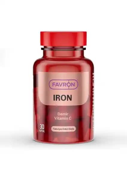 Favron Iron Demir ve Vitamin C İçeren Takviye Gıda: Sağlıklı Kan Değerleri İçin Güvenilir Destek