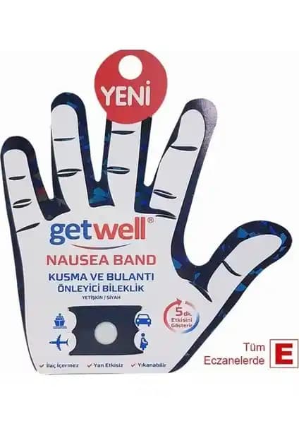 Getwell Nausea Kusma ve Bileklik Bandı Yetişkinler ve Çocuklar İçin Güvenli Mide Bulantısı Çözümü