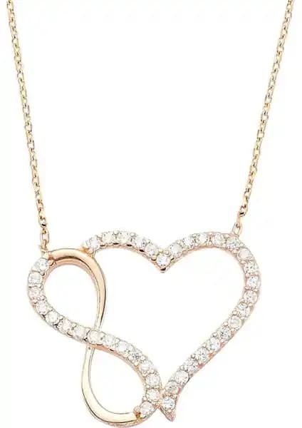 Glorria Güçmüş Kalp Sonsuzluk Kolye: Zarif ve Anlamlı El Yapımı Takı Önerisi