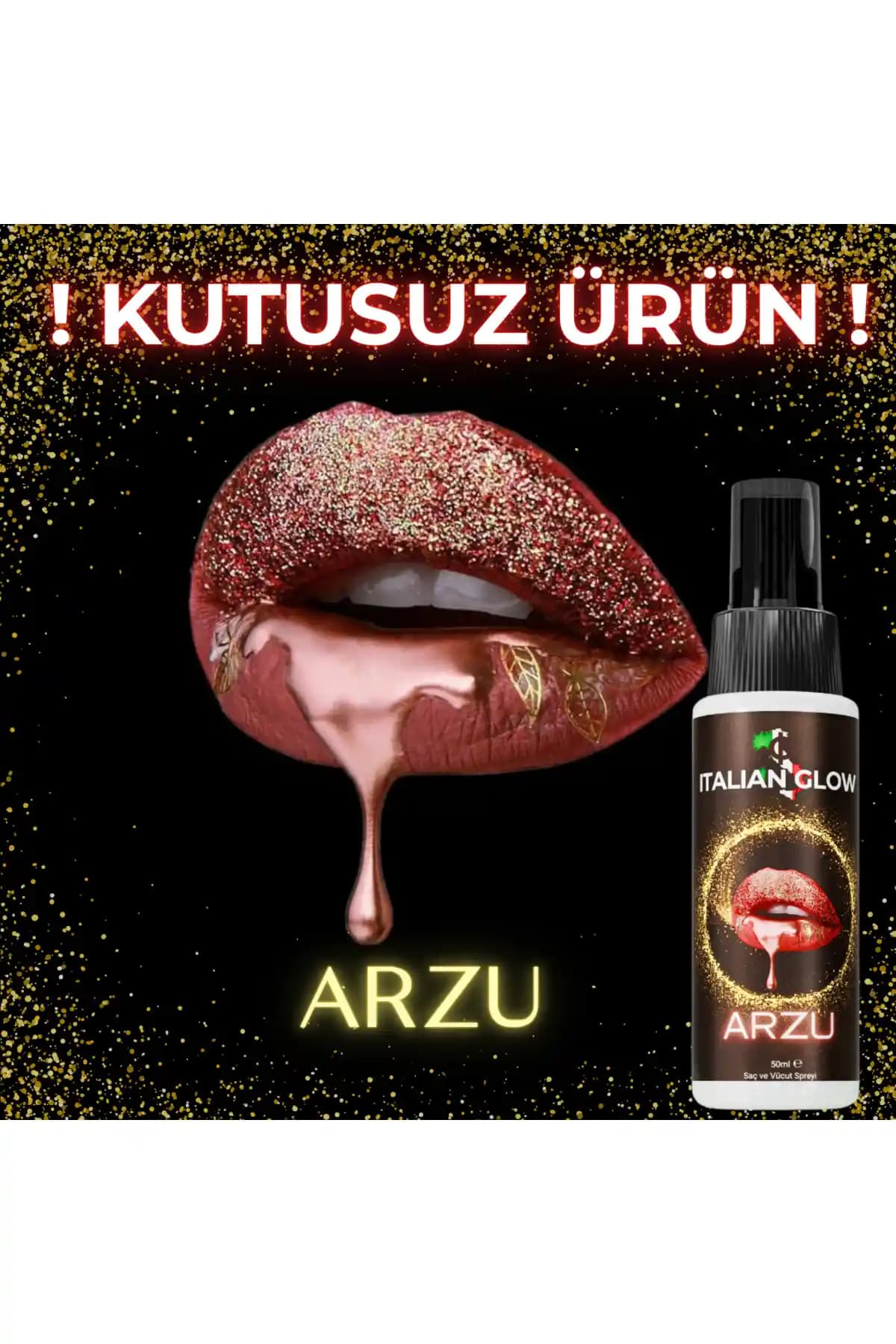 ItalianGlow Feromon Yağlı Saç ve Vücut Gold Simli Sprey: Parlaklık ve Çekiciliğin Yeni Adı