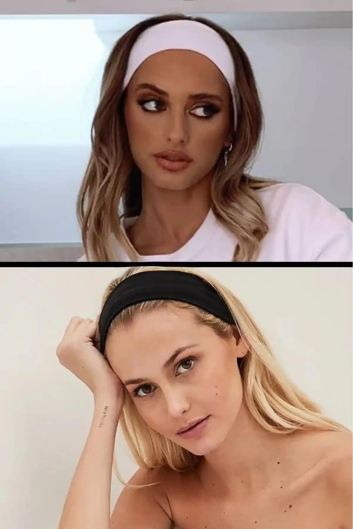 Jack Ferrero Kadın 2'li Pamuklu Esnek Saç Bandı Seti Günlük ve Spor Kullanımına Uygun