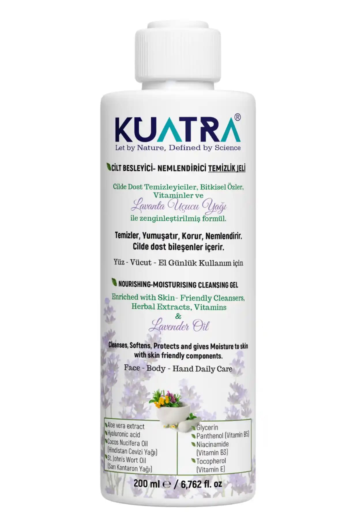 Kuatra Nemlendirici Besleyici Temizlik Jeli Hassas Ciltler İçin Doğal Çözüm