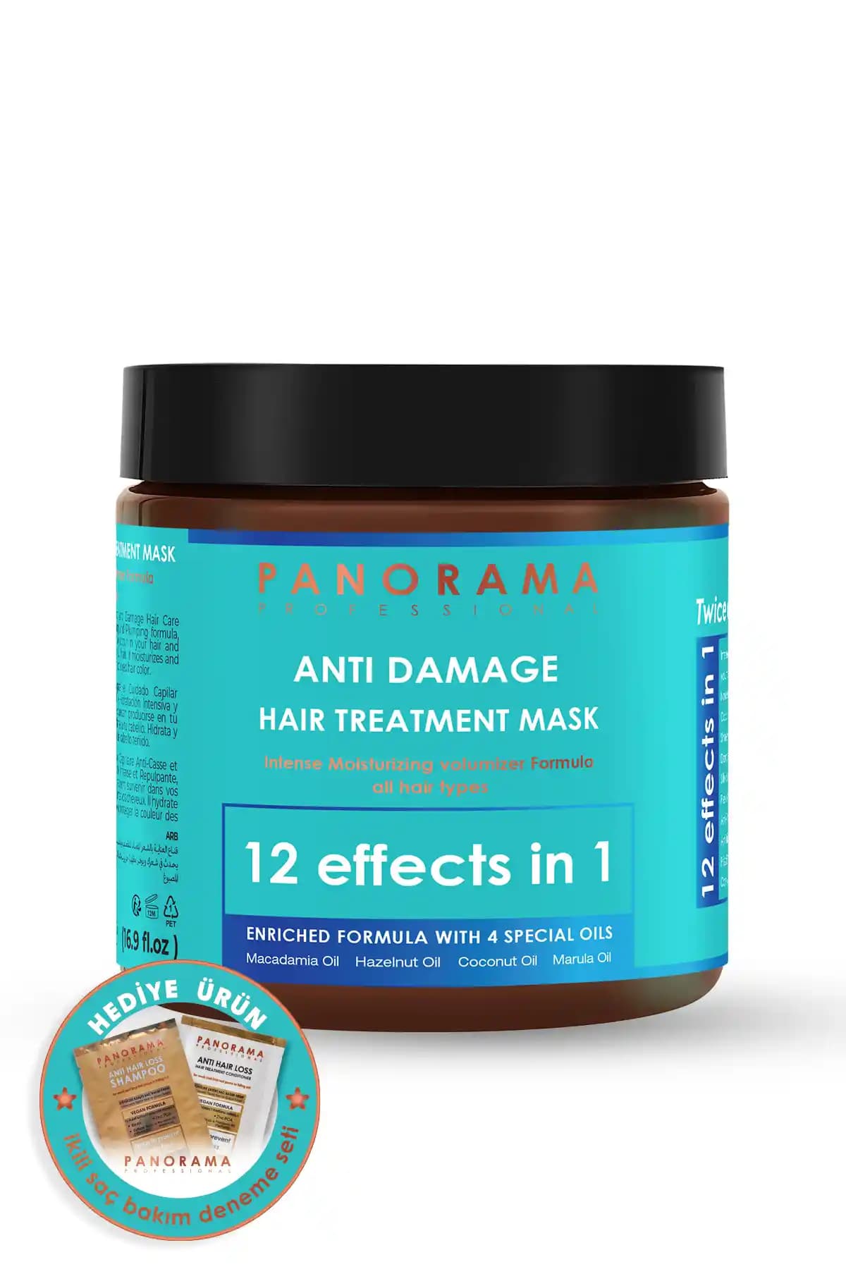 Kuru ve Yıpranmış Saçlar İçin 4 Yağ İçeren Besleyici ve Nemlendirici Maske