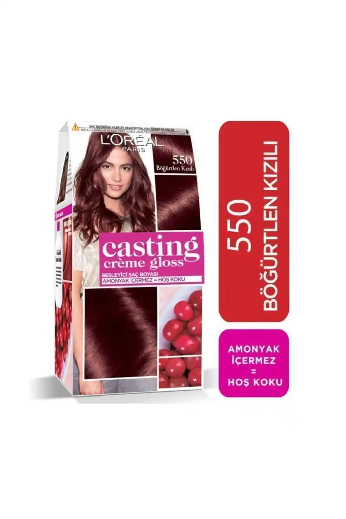 L'Oreal Paris Casting Creme Gloss 550 Böğürtlen Kızılı Saç Boyası Detaylı İnceleme ve Kullanıcı Yorumları