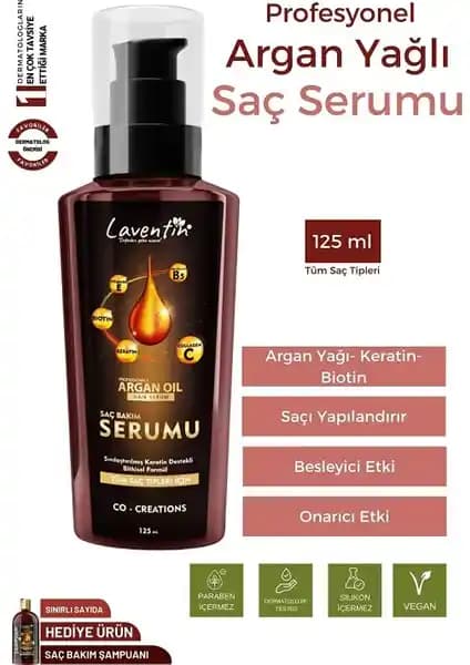 Laventin Saç Uzatıcı Keratin Biotin Collagen Argan Yağlı Serumu ile Güçlü ve Parlak Saçlar
