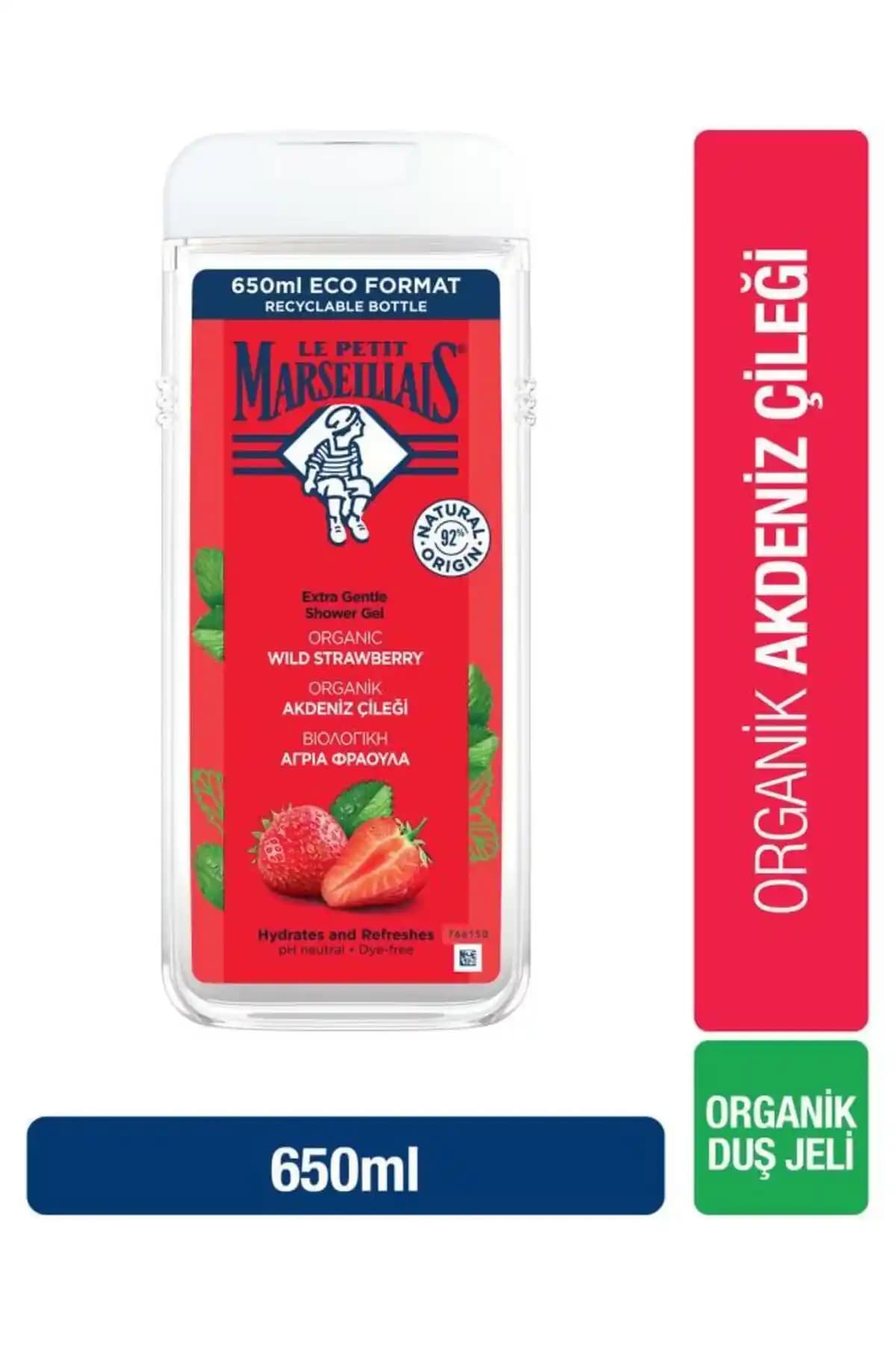 Le Petit Marseillais Akdeniz Çileği Duş Jeli Doğal İçeriklerle Ferahlatıcı Temizlik Sağlar